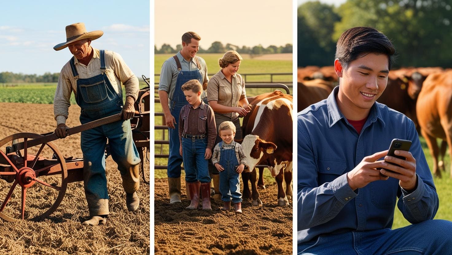 imagem Família e agricultura moderna